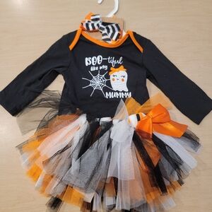 Baby Essentials Halloween Boo-tiful Costume With Tutu And Bow 12 Months